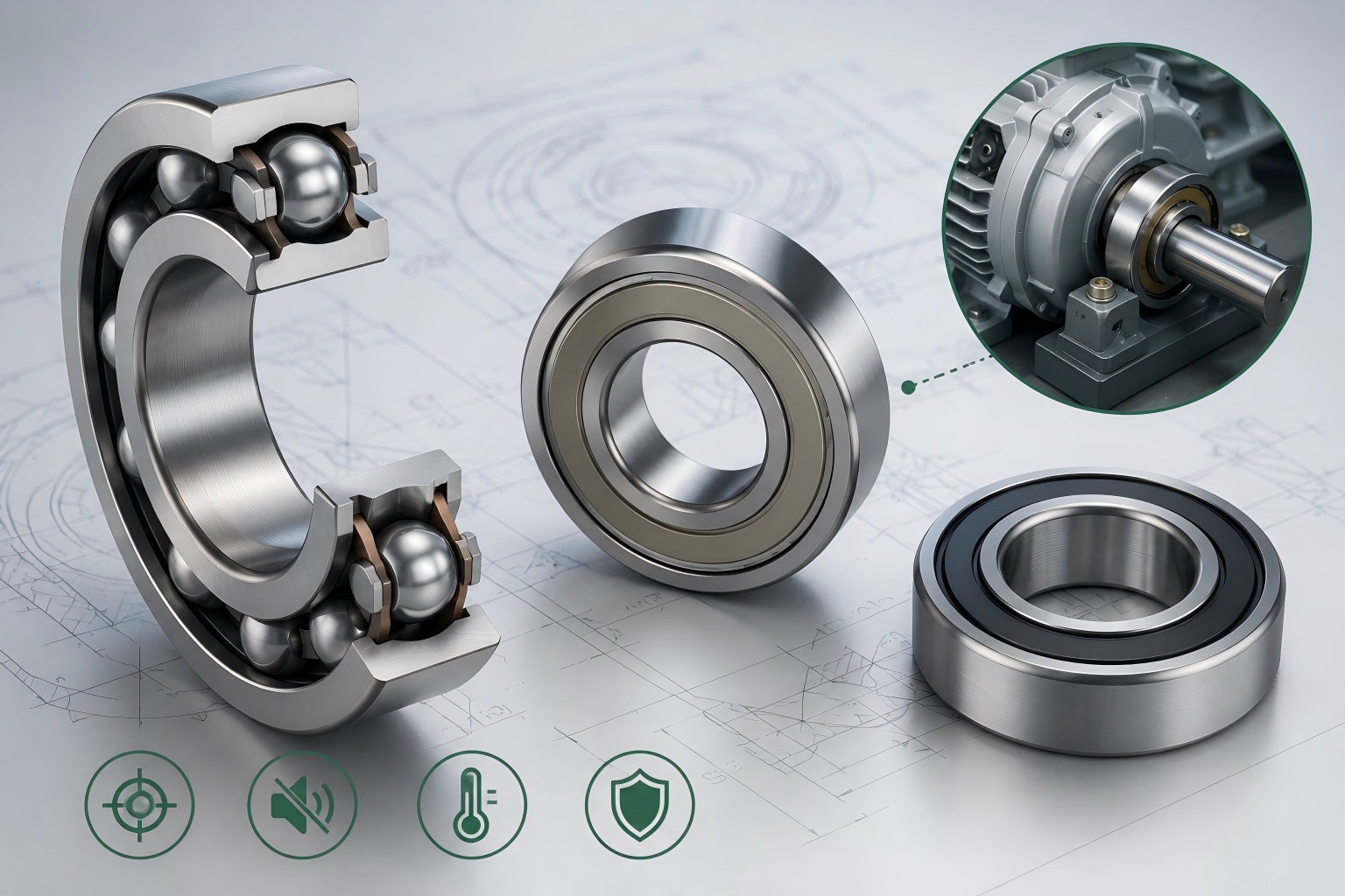 How does customized middle size deep groove ball bearing work?