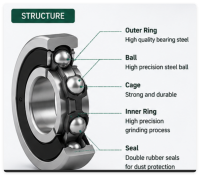 608 bearing for METABO Electric Handtool